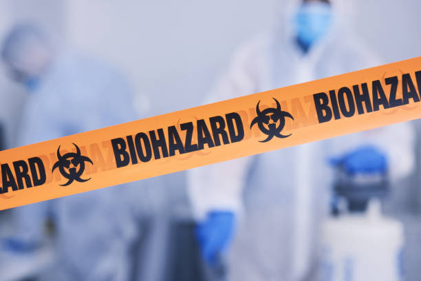 Professional Biohazard Cleanup technician working in White Hall, MD